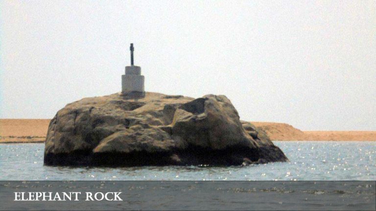 Elephant Rock where the Poovar estuary meets the sea